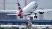 Airbus A318 Takeoff at London City Airport. British Airways BA001 to New York. Reg. G-EUNA