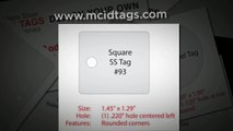 Metal id tags