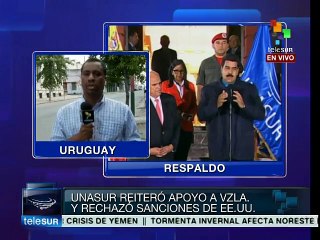 UNASUR respalda a Venezuela frente a injerencias de EE.UU.