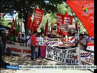 Paraguay: movilización denominada "larga marcha" llega a Asunción