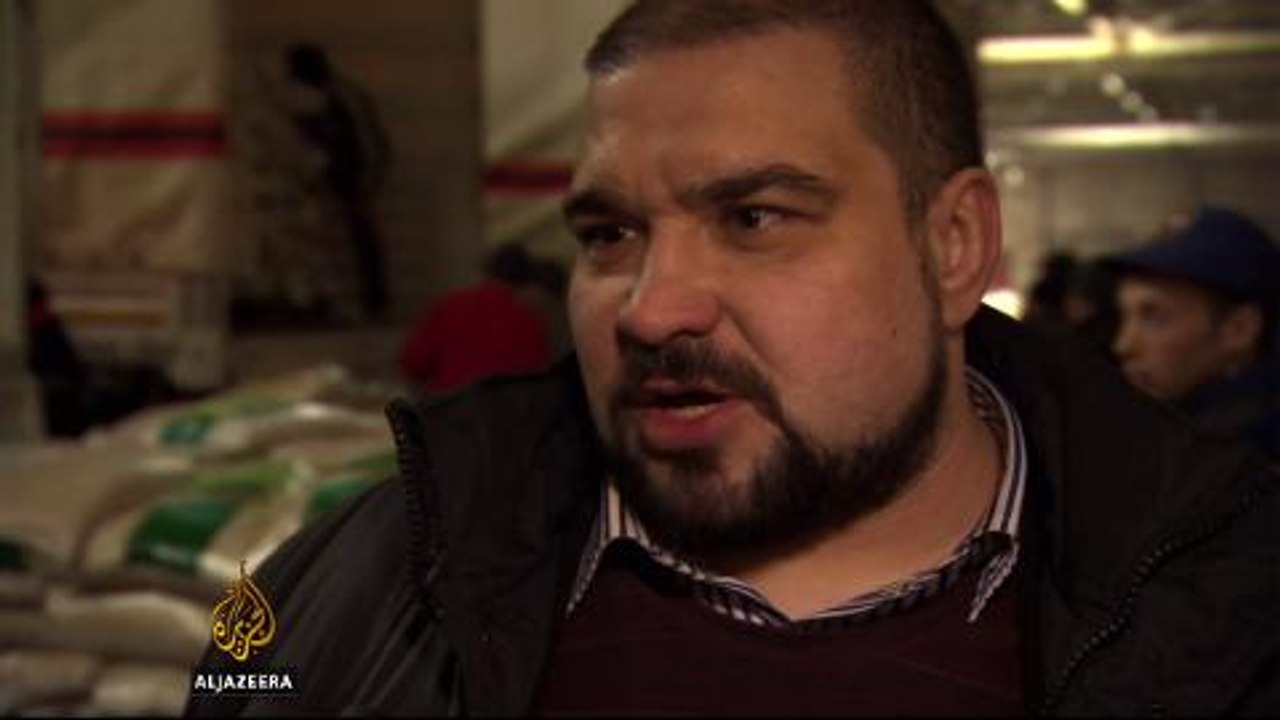 People struggling to survive in Ukraine