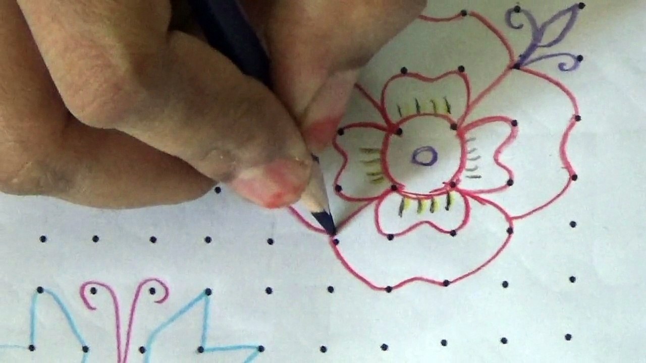Sankranti special Rangolis 16 dots  – 16 times