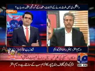 Altaf Hussain Ki Behooda Zuban istemal Karne Per Waseem Akhter Ka Behooda Jawab