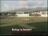 Alec Stewart gets a NASTY Delivery from IAN BISHOP, PACE like Fire
