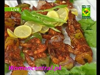 Hot Chilli Bbq Prawns_ Heryali Fish Seekh - Live At 9 - 20 September 2013 Part 2_clip0