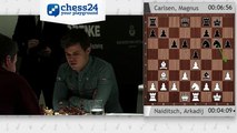 2015 GRENKE Chess Classic - Tiebreak Game 2 - Arkadij Naidistch Vs Magnus Carlsen