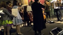 国立音楽大学　フラッシュモブ　ベートーベン　第九　flash　mob　Kunitachi College of Music　beethoven symphony No.9　　　　　in Tokyo