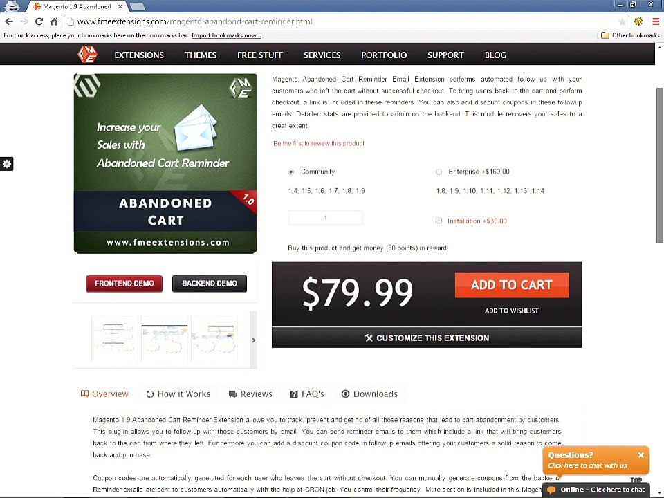 Magento Abandoned Cart Email Extension by FME