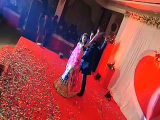 Nitin and Akanksha Sangeet performance - bride and groom dance