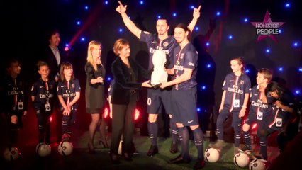 Zlatan Ibrahimovic inaugure sa statue au Musée Grévin