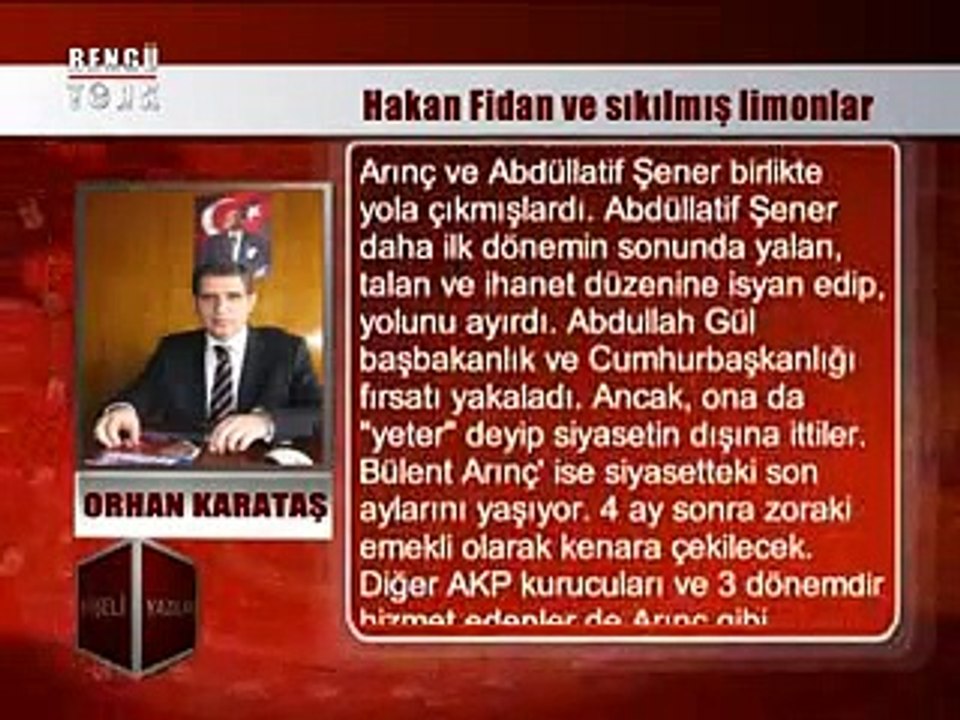 KÖŞELİ YAZILAR - ORHAN KARATAŞ 10.02.2015