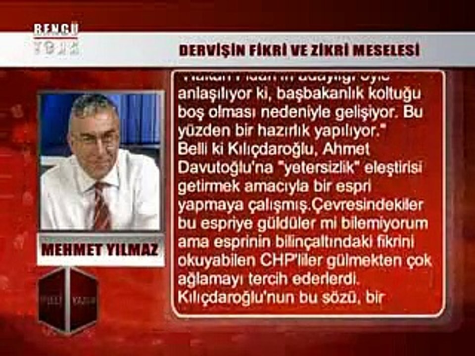KÖŞELİ YAZILAR - MEHMET YILMAZ 10.02.2015