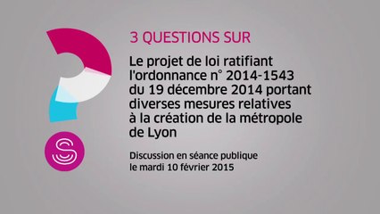[Questions sur] Le projet de loi relatif à la création de la métropole de Lyon