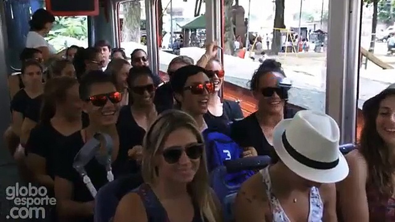 New Zealand Women's Sevens Haka in Cristo Redentor Rio Janeiro