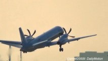 Saab 2000 FlyBe Takeoff at London City Airport. Flight BE1364 to Aberdeen. Reg G-LGNR. Plane Spotting