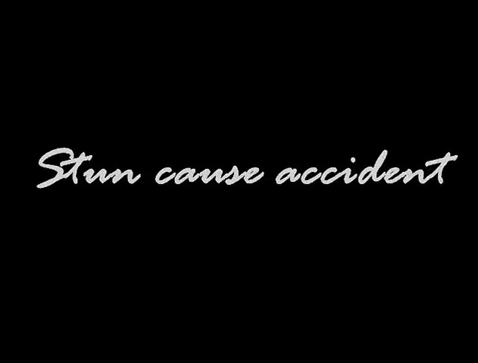 a girl hit badly during stun