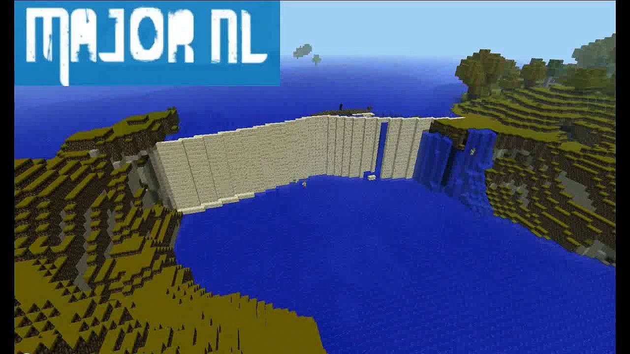 Minecraft Time Lapse   The Dam