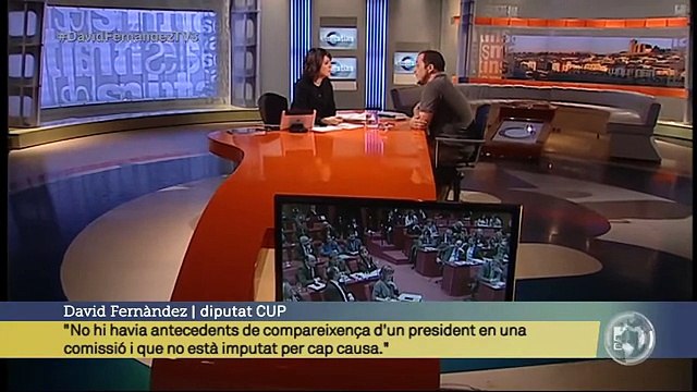 TV3 - Els Matins - David Fernàndez, agraït per la compareixença de Mas però insatisfet i sense