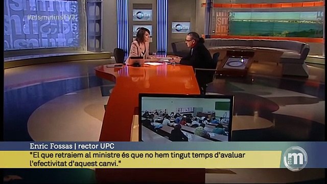 TV3 - Els Matins - Enric Fossas: S'hauria d'obrir el meló del finançament de les universitats