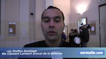 Procès Steffon Armitage: Me Clément Lambert avocat de la défense