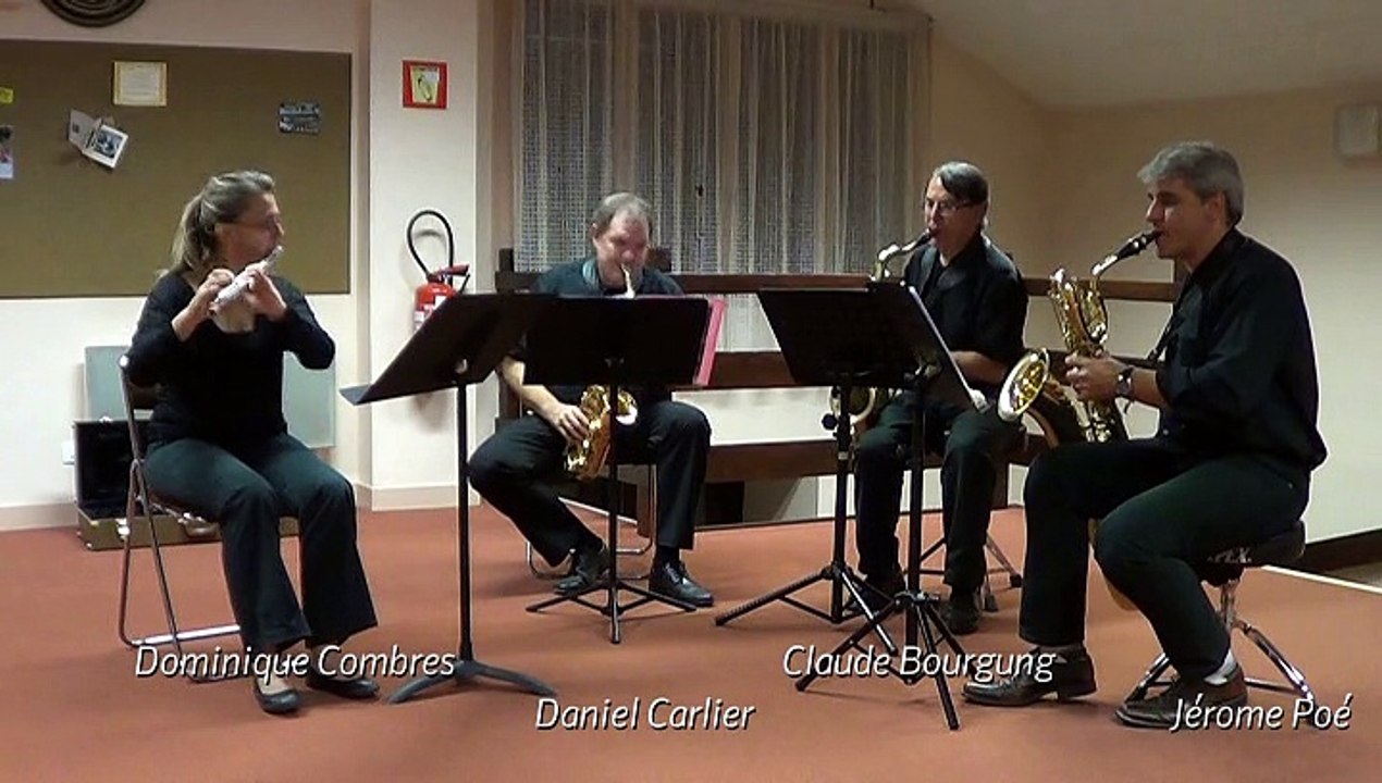 TRIO DE SAXOPHONES DANIEL CARLIER ET DOMINIQUE COMBRES FLUTE DIVERTIMENTO K361 DE MOZART