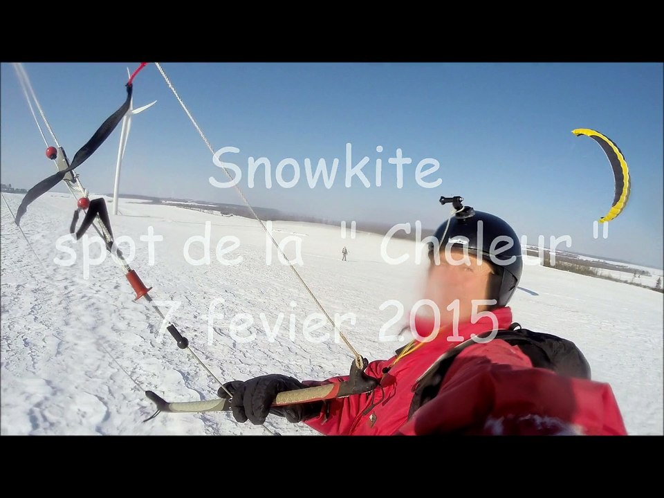 Snowkite à la Chaleur 7 fev 2015