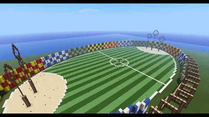 Minecraft Timelapse FR   Le terrain de Quidditch de Poudlard