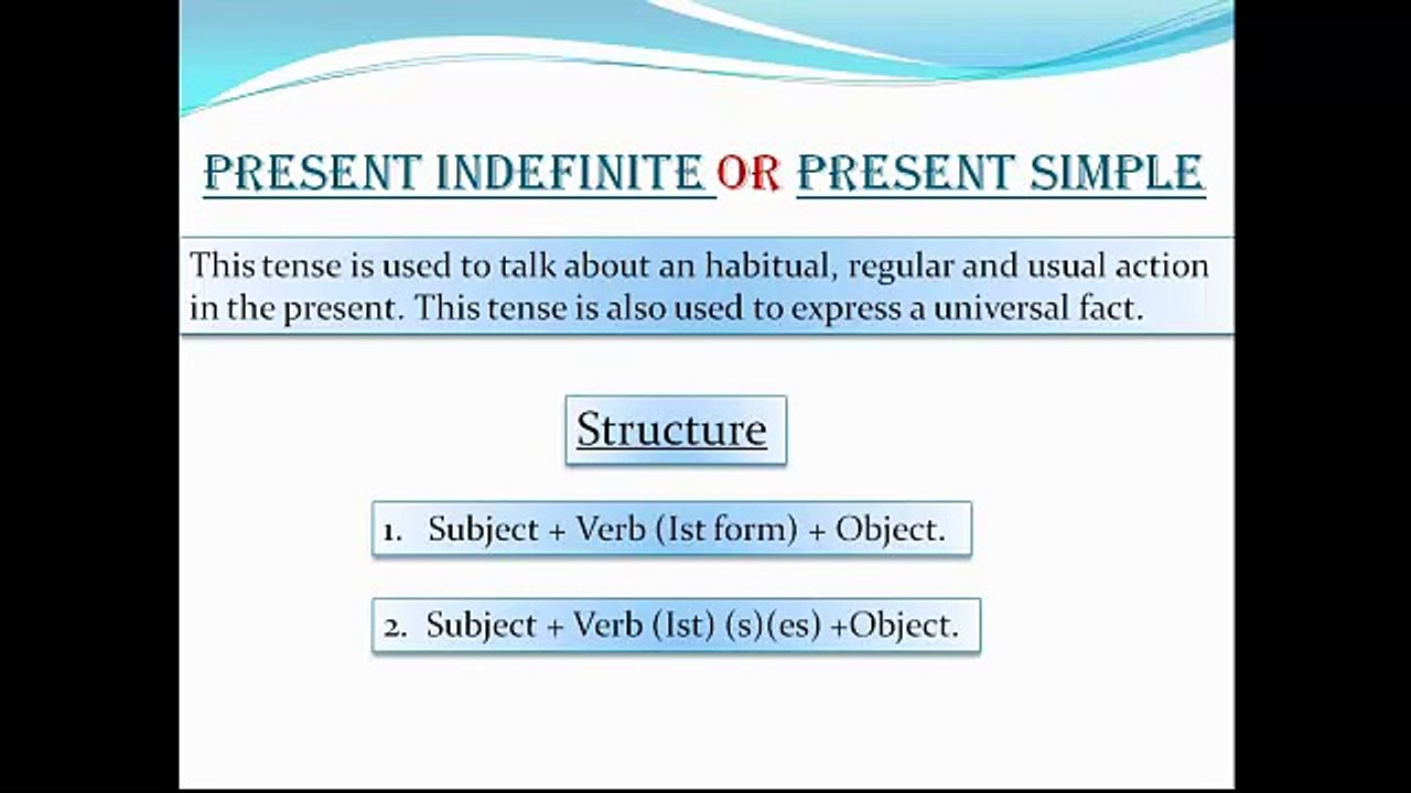 Present-Indefinite