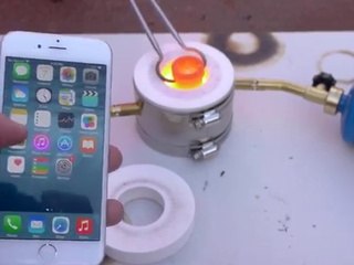 Pouring Molten Aluminum Over An iPhone 6
