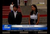 Nadine Heredia negó vínculos con empresa de Belaunde Lossio