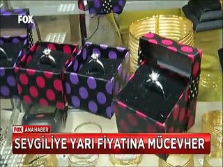 Sevgiliye yarı fiyatına mücevher 59 liraya tek taş yüzük bu fuarda