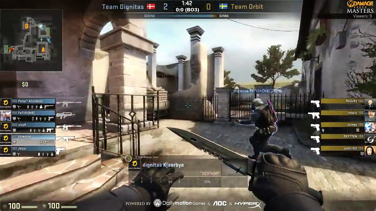 99DAMAGE Masters Gruppe A - Dignitas vs. Orbit (de_inferno) Map 1