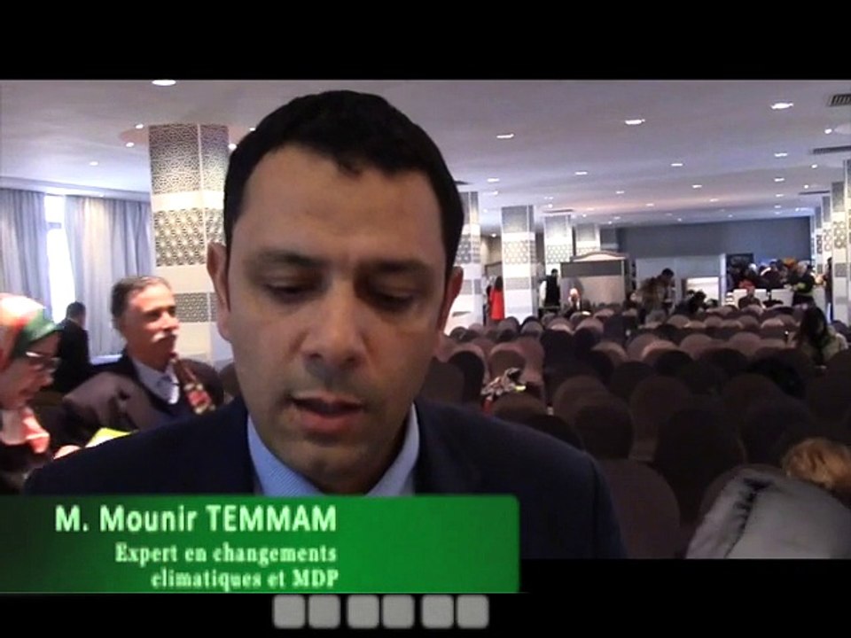 Mounir Temmam - Conférence changements climatiques au Maroc - Processus d'implémentation NAMA's