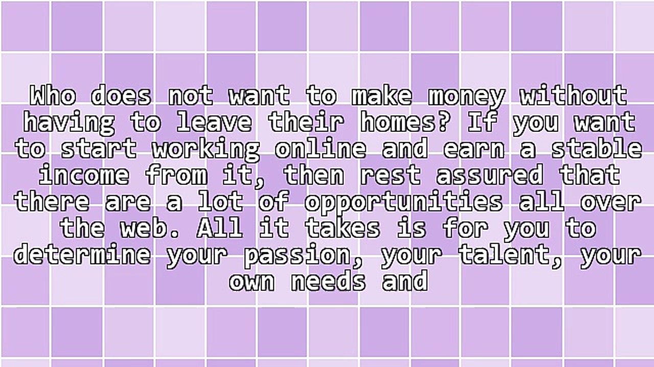 How To Make Money Working Online?