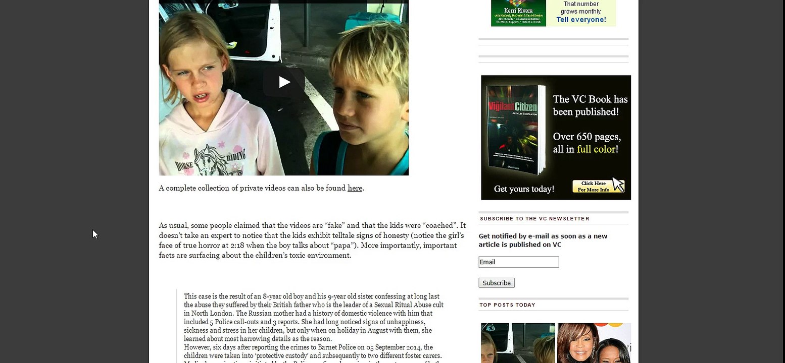 Children Describe Satanic Ritual Abuse and Sacrifice