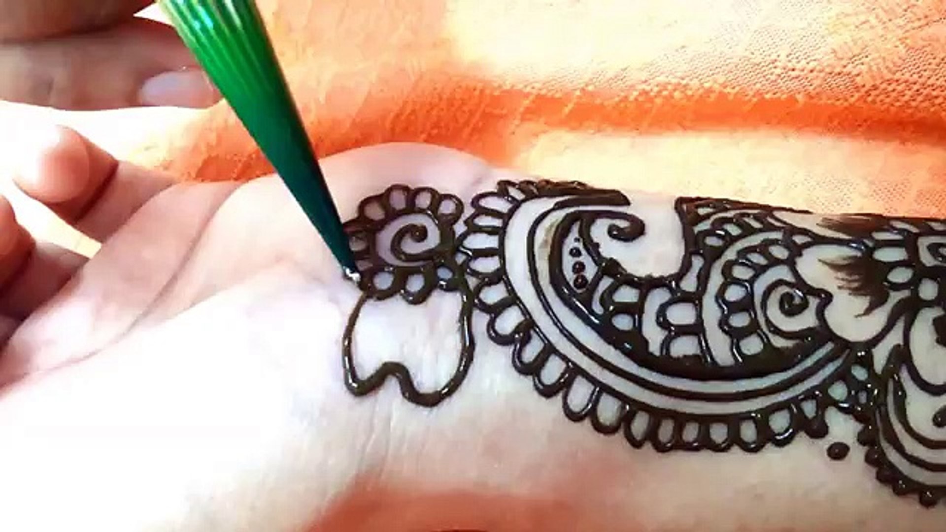 Latest Arabic Mehndi Very Simple Bridal Henna Mehandi For Marriage