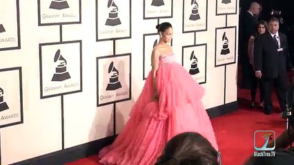 EXCLUSIVE Rihanna at 2015 GRAMMY Awards