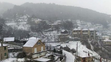 Χιόνια στο Καρπενήσι 10-2-2015 Νο3