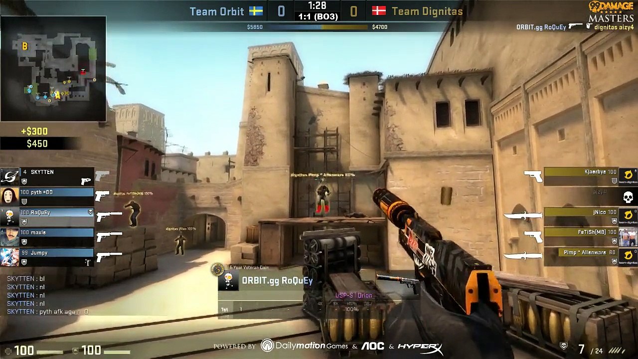 99DAMAGE Masters Gruppe A - Dignitas vs. Orbit (de_mirage) Map 3