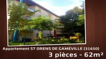 A vendre - Appartement - ST ORENS DE GAMEVILLE (31650) - 3 pièces - 62m²