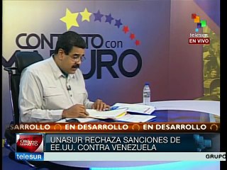 Alba y Unasur respaldan a Venezuela: Maduro