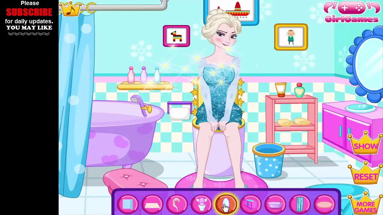 Frozen Games - Frozen Elsa Toilet Decoration game