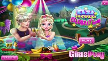 Makeover Games » Elsa and Jack Jacuzzi Celebration game for kids