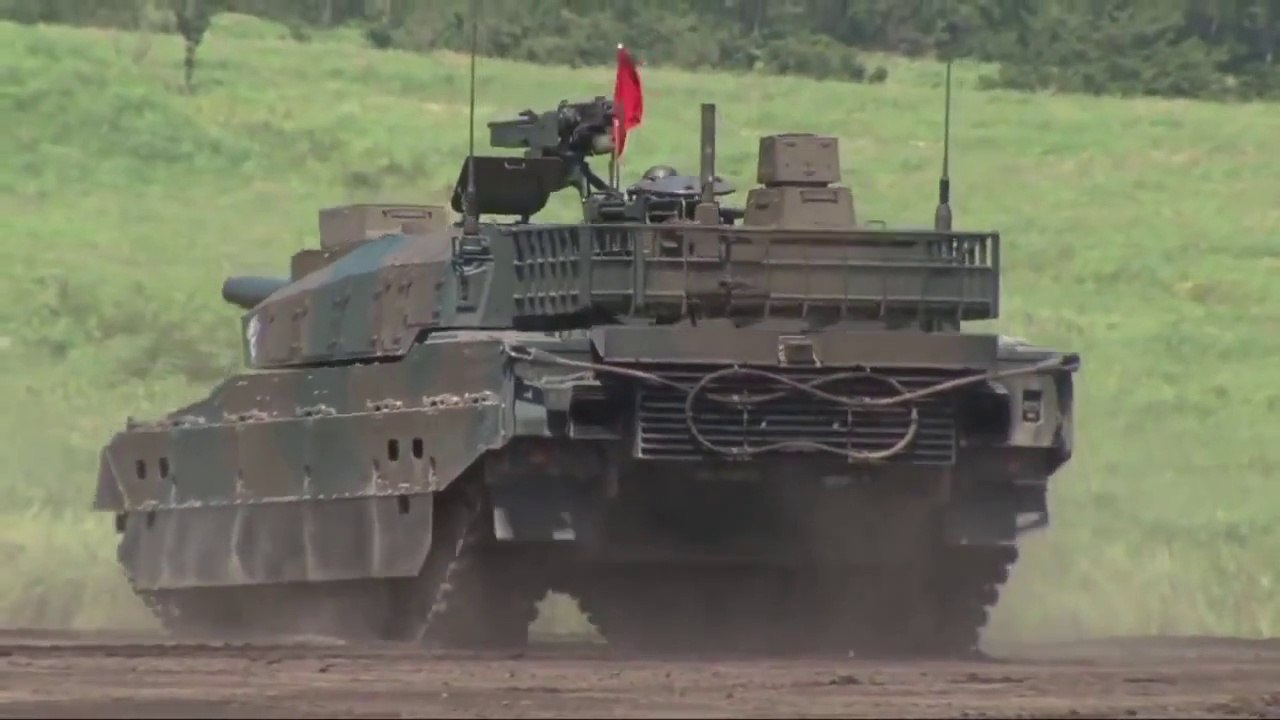 JGSDF - Type 10 Main Battle Tank & OH-1 Ninja Observation Helicopter