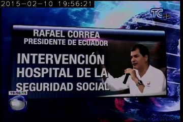 Rafael Correa visitó el hospital del IESS para constatar la existencia de medicinas
