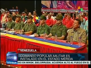 Venezuela: instalan comando popular-militar en Mérida