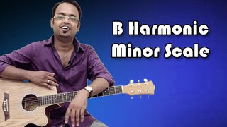 How To Play - B Harmonic Minor Scale - Guitar Lesson For Beginners