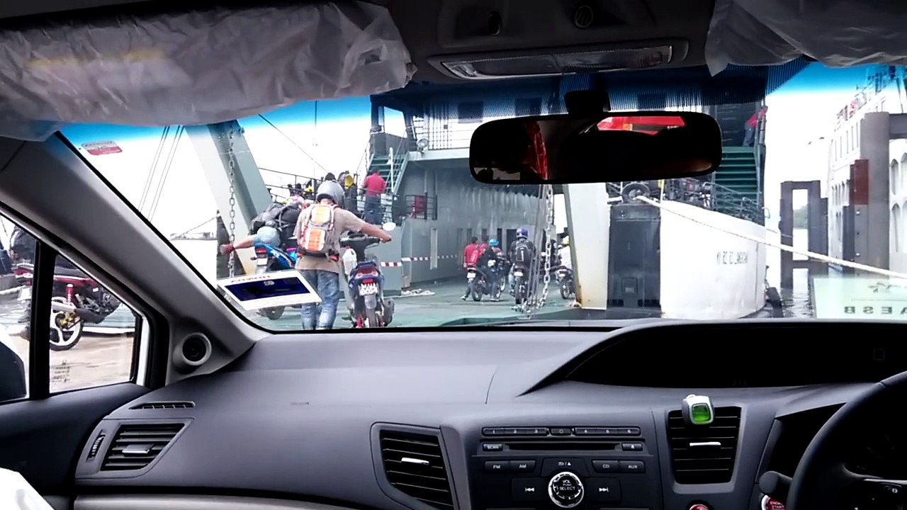 Bikers loaded into ferry langkawi