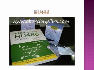 RU-486 prevents pregnancy
