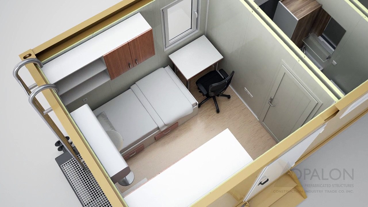 OPALON الجاهزة جهاز الحفر كامب موبايل الملحومة الحاويات RIGON - الرسوم المتحركة